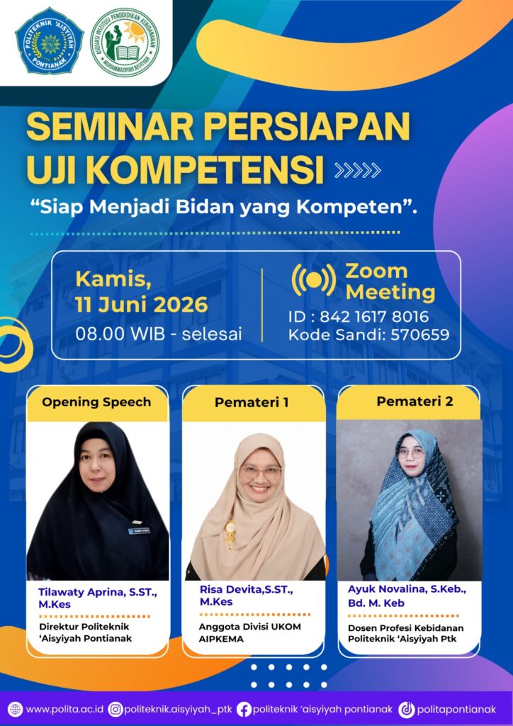Webinar “Persiapan Sukses Uji Kompetensi Bidan” Bekali Mahasiswa Hadapi UKOM